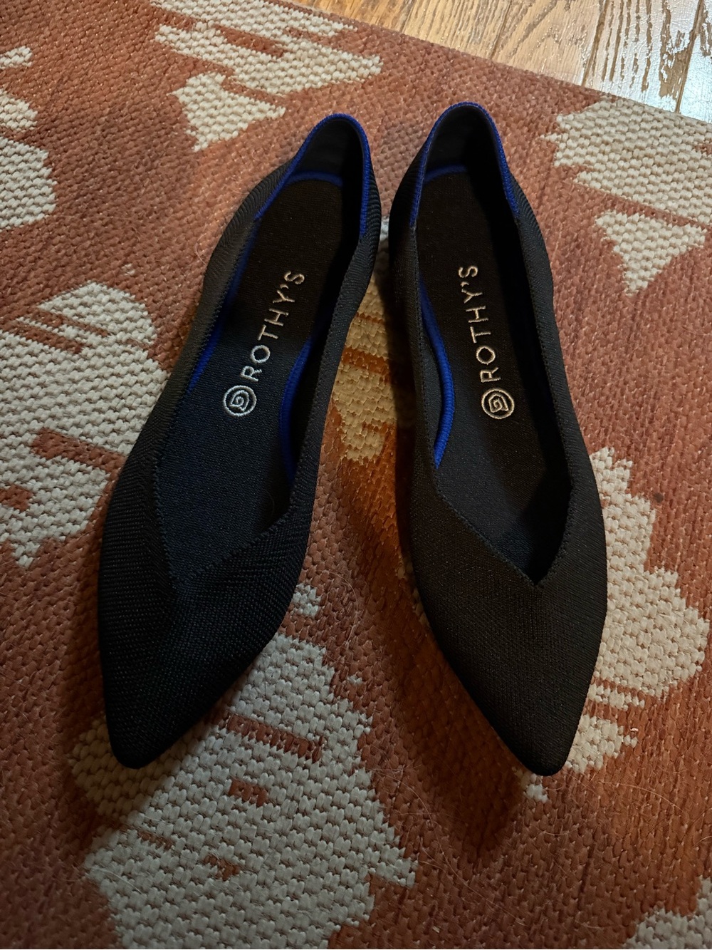 NWOT Rothy's Women's Pointed Flat in Black
